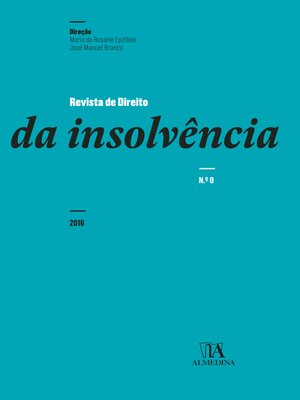 cover image of Revista de Direito da Insolvência n.º 0 (2016)